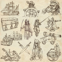pirates - old paper set no.3