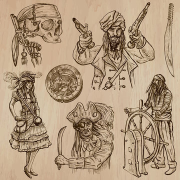 pirates (no.8) - an hand drawn vector pack