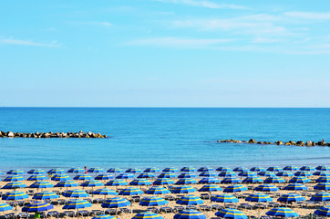 view of the beach of Termoli, Molise, Italy 