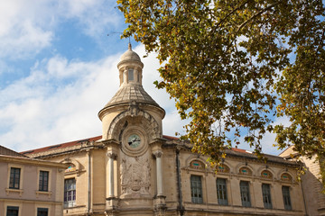 Fototapeta na wymiar Lycée Alphonse Daudet in Nîmes