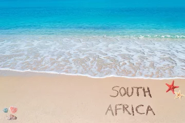 Crédence en verre imprimé Afrique du Sud écriture afrique du sud