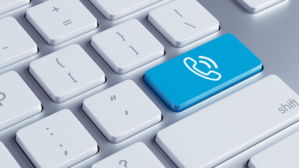 Fototapeta premium Keyboard Contact Icon