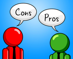 Cons Pros Indicates All Right And Ok