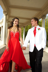 Teenage Prom Couple Walking © donnacoleman