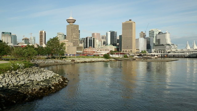 Vancouver Cityscape, Burrard Inlet Shoreline