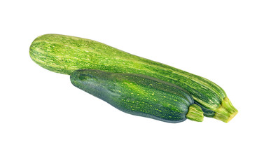 Vegetable marrow (zucchini), isolated on white background