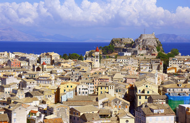 Obraz premium Old town on the island of Corfu, Greece.