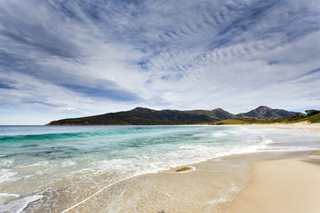 Tasmania Wineglass beach sand