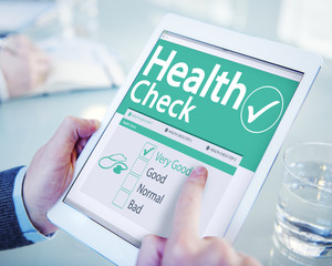 Digital Health Check Healthcare Concepts