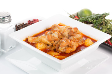 Muss Sa Man Kai Thai curry Chicken spicy