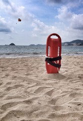 Lifeguard bayou at the beach