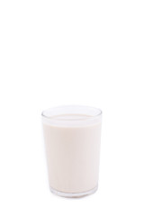 glass of milk isolated on white with clipping path included