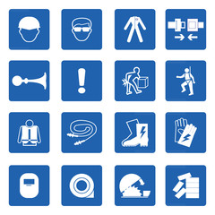 Mandatory signs, Construction health and safety,Vector illustrat