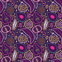 Fruits seamless pattern