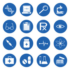Medical and science icon set