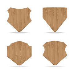 Shapes wooden sign boards