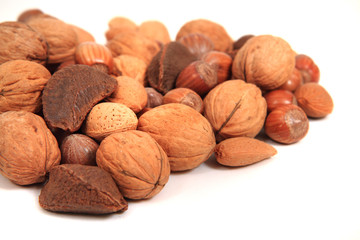 different nuts and almonds