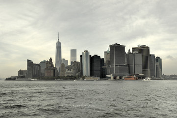 Fototapeta na wymiar View of Downtown Manhattan, New York