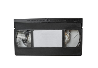 Obraz premium Grunge audio cassette on white