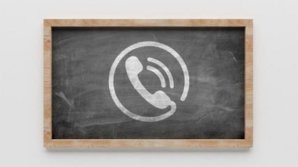 Fototapeta premium Blackboard Contact Icon
