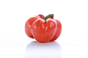 pepper on white background