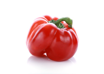 pepper on white background