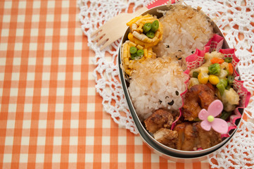 Lunch of children motif