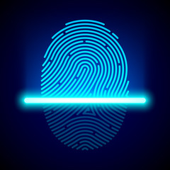 Fingerprint scanner, identification system