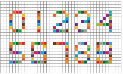 set of bright mosaic numbers