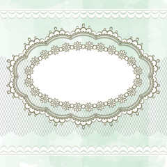 Vintage lace frame