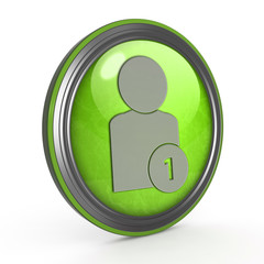 add circular icon on white background