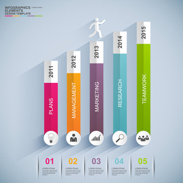 Infographics vector design template