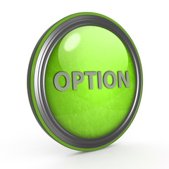 option circular icon on white background