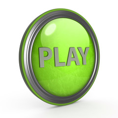 play circular icon on white background