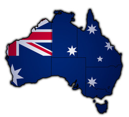 Obraz na płótnie Canvas australia map