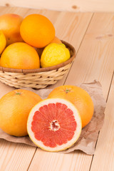 Grapefruit with slices