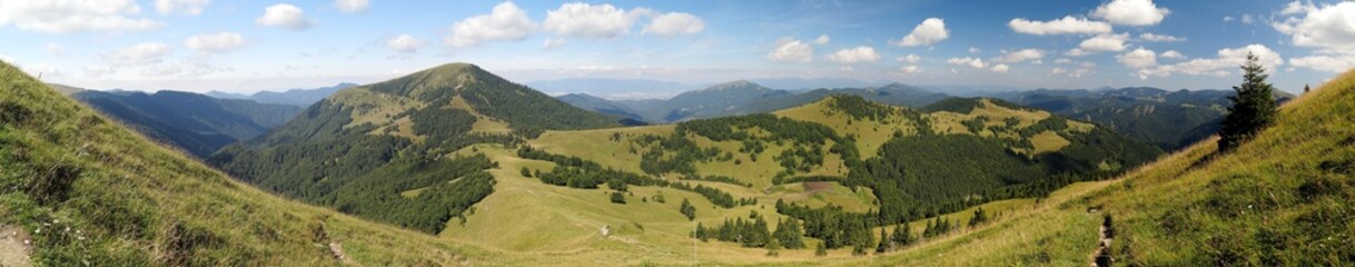 Fototapeta na wymiar Borisov mountain from Ploska in Velka Fatra mountains
