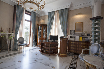 Counter in luxury villa hotel 