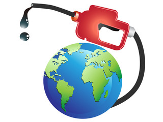 gas pump oil on earth