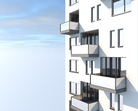 Close up flatgebouw