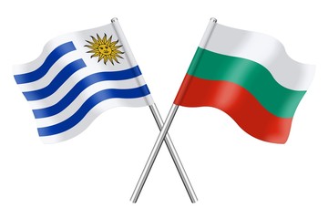 Flags: Uruguay and Bulgaria