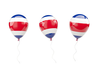 Air balloons with flag of costa rica
