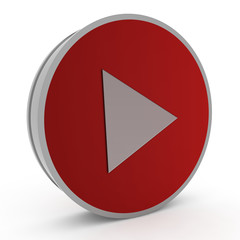 play circular icon on white background