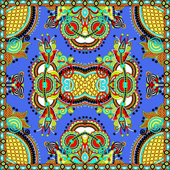 Traditional ornamental floral paisley bandanna