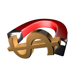 Magnet for dollar