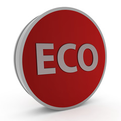 eco circular icon on white background