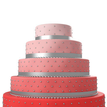 colorful wedding cake