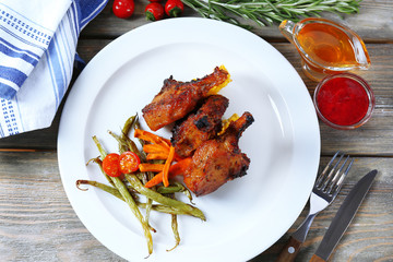 Roasted lamb chops
