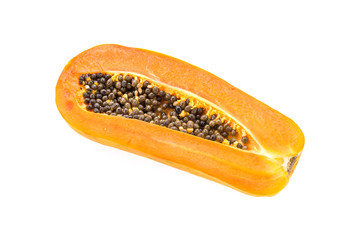 Papaya isolated on white