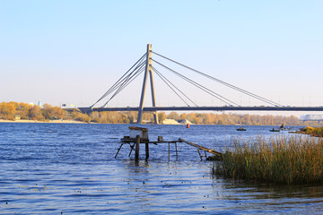 Obraz premium bridge across river